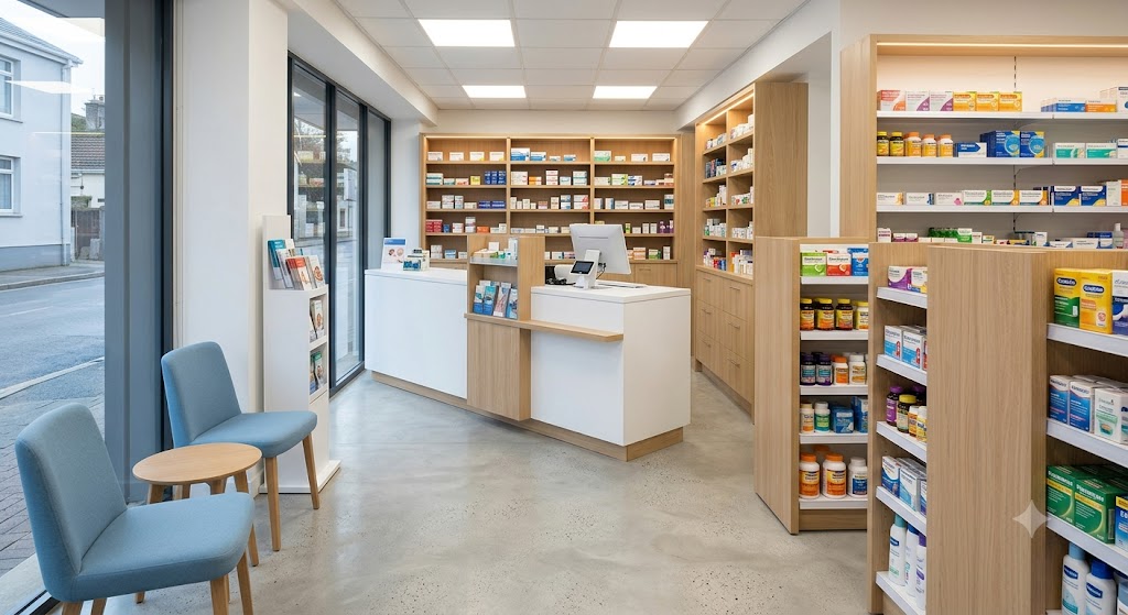 Mobiliario para farmacias pequeñas